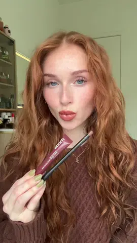 @maccosmetics in shade cool spice + @rhode skin lip tint in shade pbj 🍓