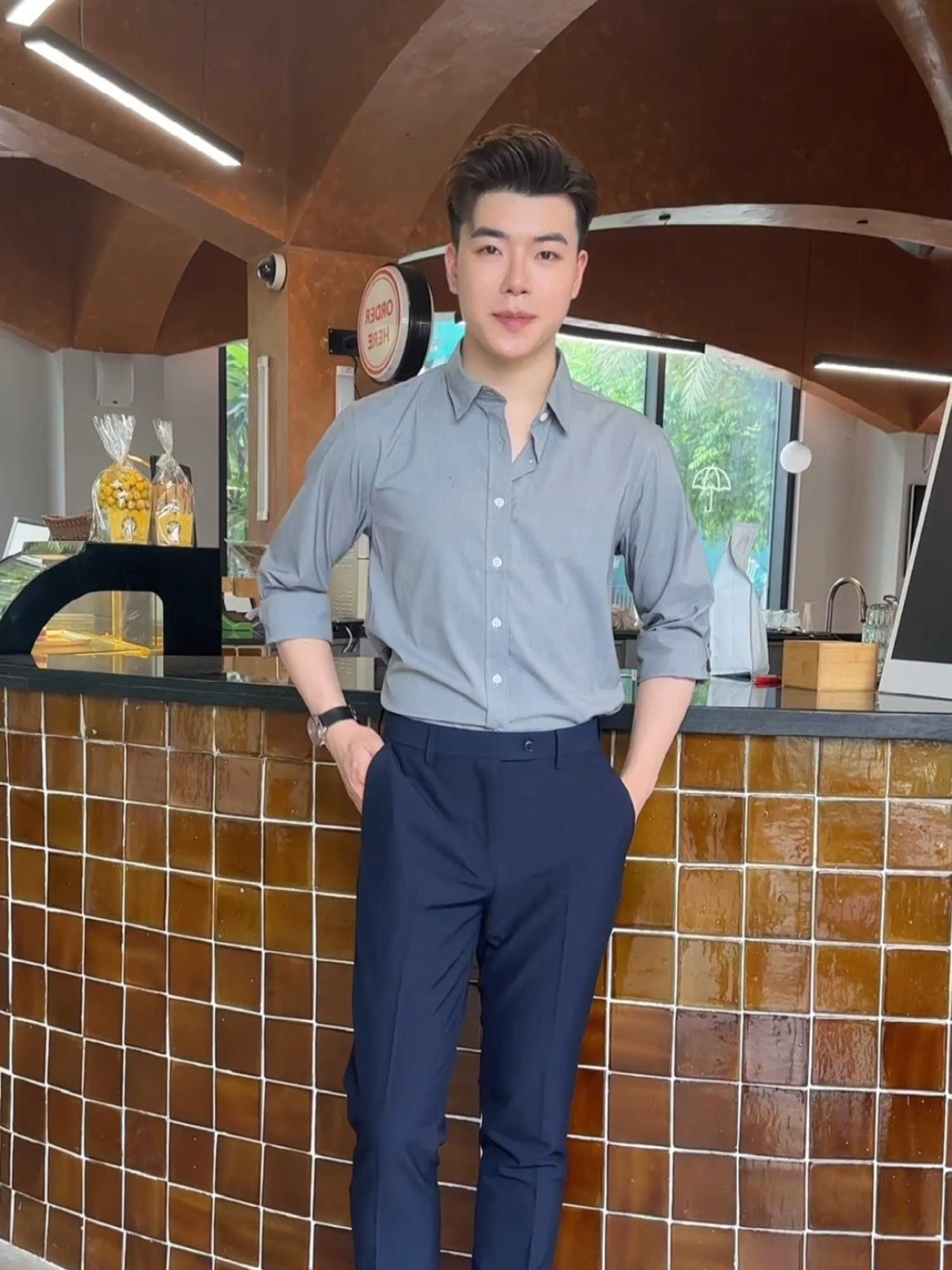 Quần âu, áo sơ mi fom dáng slimfit #quanaunam #quanau #quanaunamcaocap #sominam #sominamcaocap #sominamdep #thoitrangnam