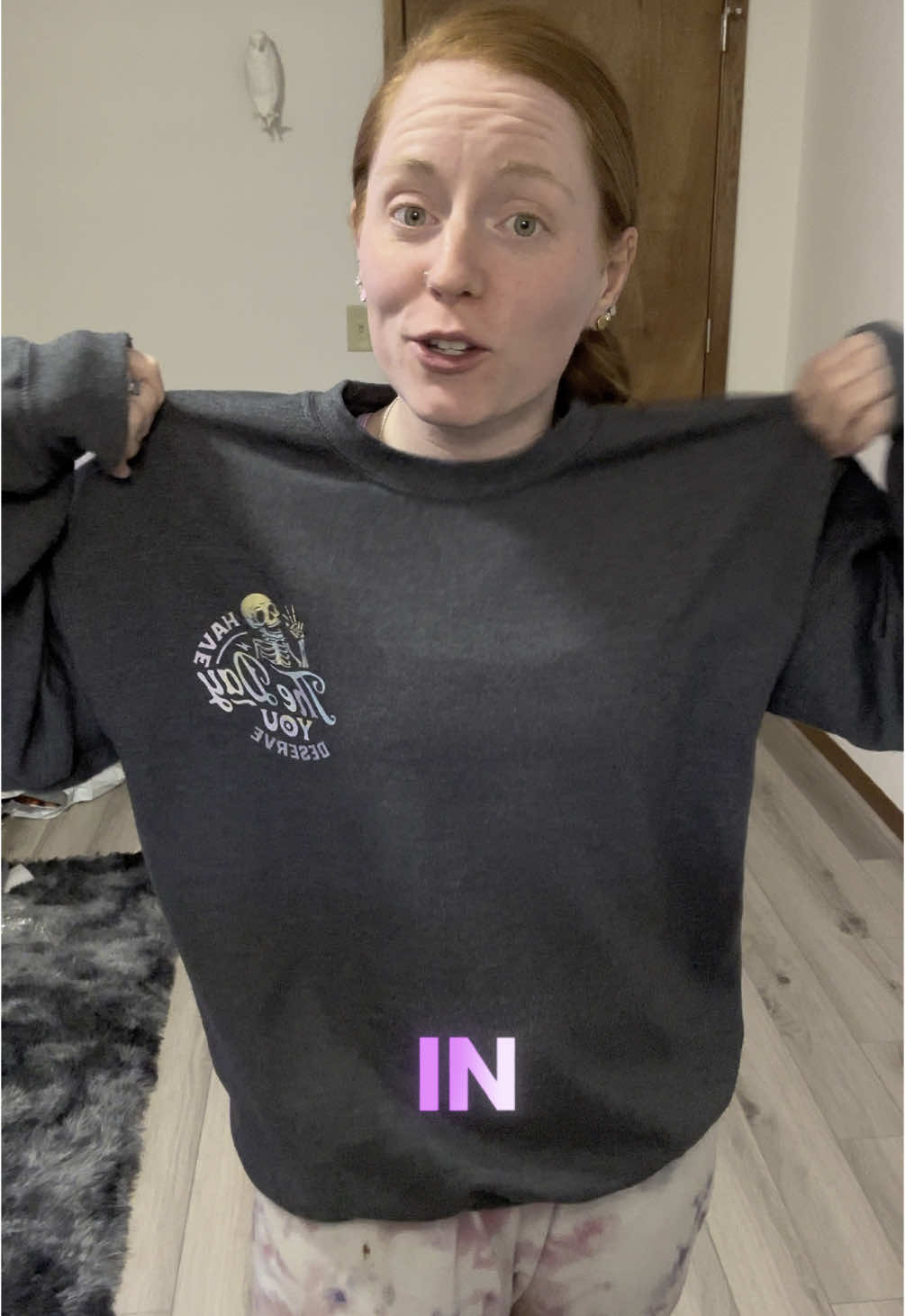 Sweatshirt so warm so comfy! You can get it in crewneck hoodie or tshirt!!  #sweatshirt #crewneck #havethedayyoudeserve 