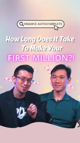 How long does it take to make your first million? Watch the full episode ‘How To Make Your First Million!’ on our YouTube Page as Edmond and David from Financial Alliance answer the web's most searched questions about how to make your first million in Singapore! #fyp#fypsg#milliondollars#money#investing#investingtips#finance#financialadviser#financialalliance#ifast