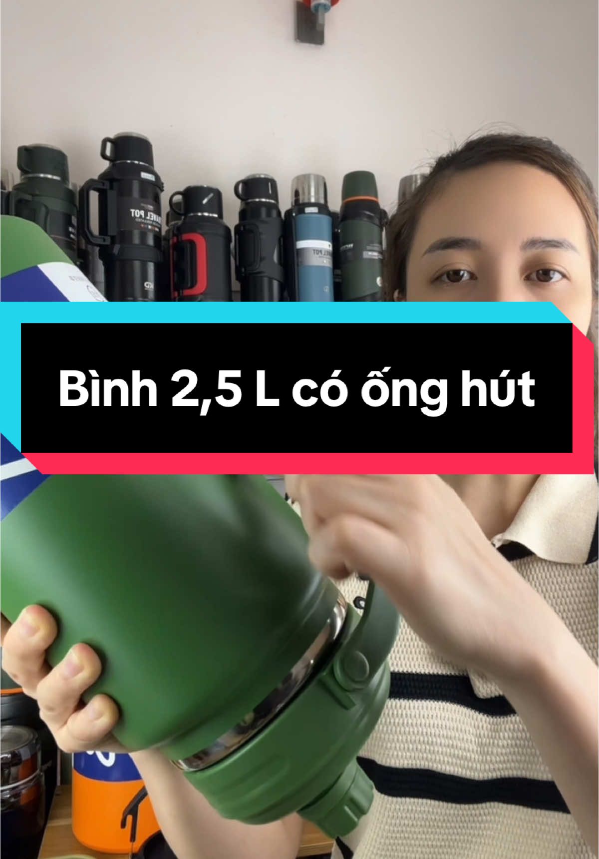 Bình giữ nhiệt 2,5Lít có ống hút#binhgiunhiet #binh #xh 