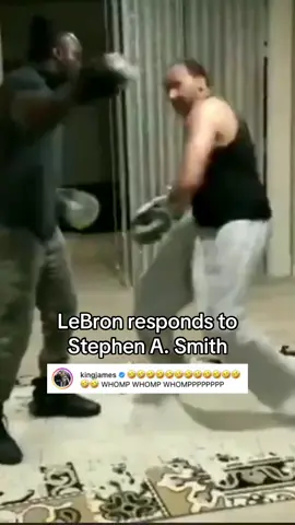 LeBron to Stephen A. 👀 (@stephenasmith) #lebronjames #lebron #stephenasmith #NBA #basketball #fyp 