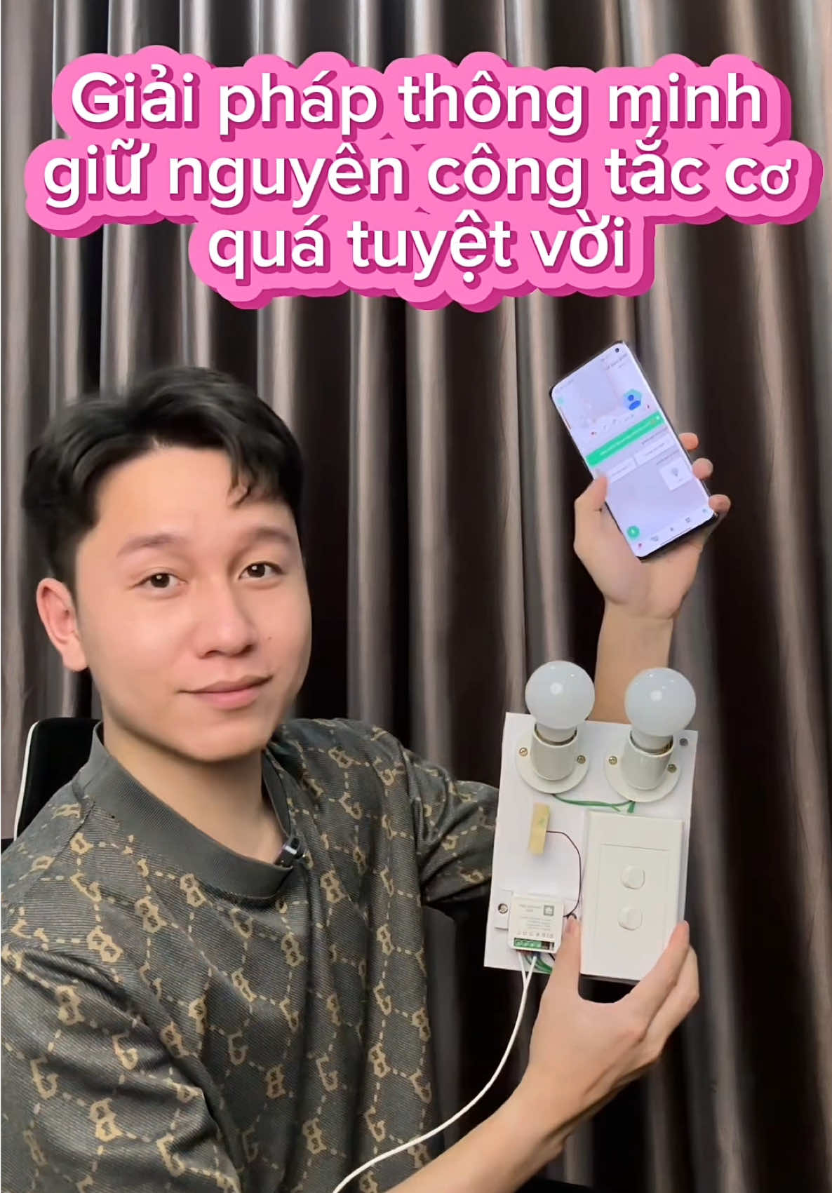 Công tắc Mini Wifi Hunonic. Giải pháp thông minh vừa bật tắt bằng công tắc cơ truyền thống, vừa điều khiển từ xa qua điện thoại. Thiết bị nhỏ gọn lắp bên trong đế âm tường tiện lợi. Có 2 kênh điều khiển, công suất 500W/kênh#hunonichanoi #Hunonic #Smarthome #NhàThôngMinh #tiktok 