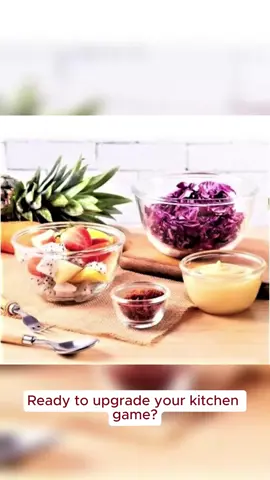 Simple and Classic: Clear and sparkle glass bowl set display food or their contents beautifully. A brilliant presentation for even the simplest of foods. It’s easy to see the contents if using them for storage in the refrigerator. These glass prep bowls are thick and durable and designed to withstand daily use.