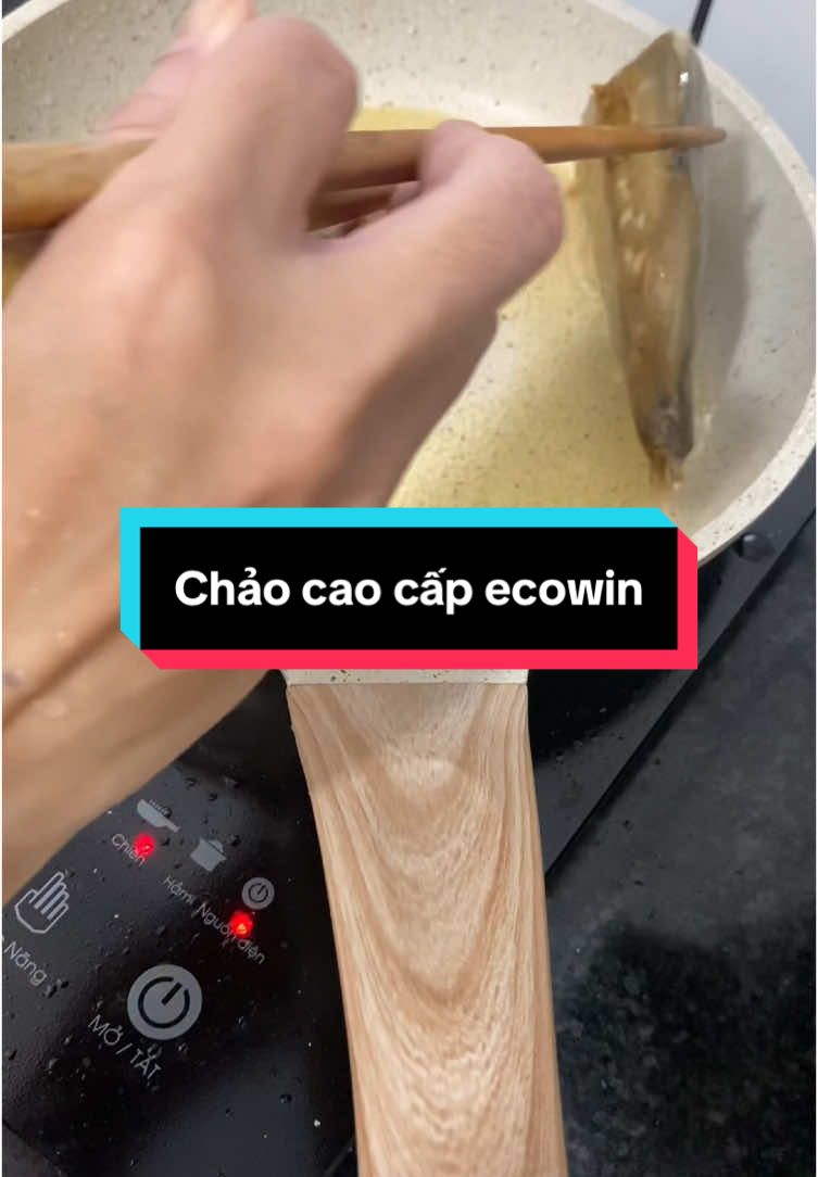 Chảo rán chống dính có nắp Ecowin nha cả nhà #chảo #chaochongdinh #chaoran #ecowin #chống dính 
