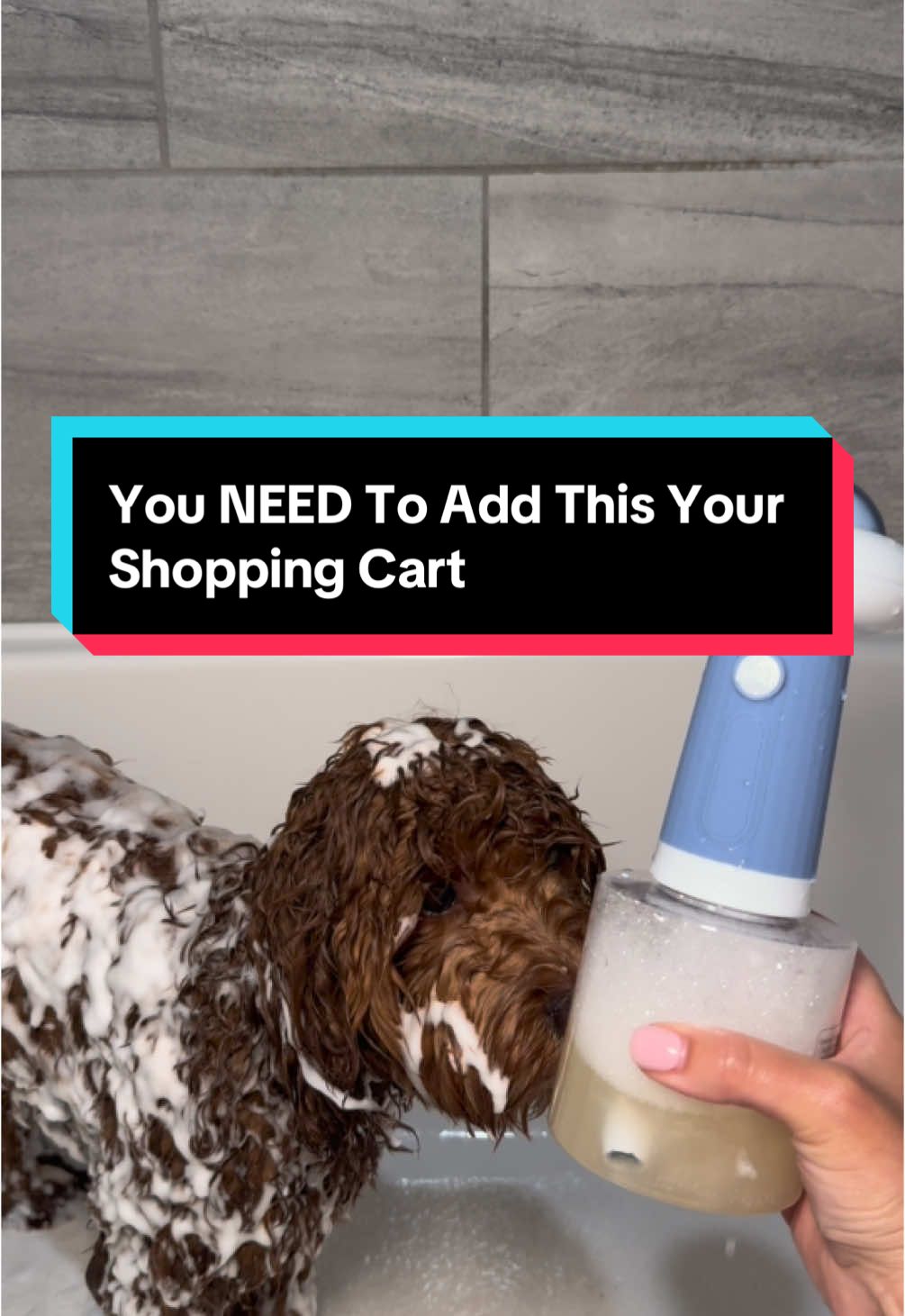 absolute game changer!!  #electricfoamdispenser #foamdispenser #dogbath #dogbathing #dog #dogproducts #tiktokshop #dogessentials #bathtime #bathessentials #dogtok #doghacks #puppytok 