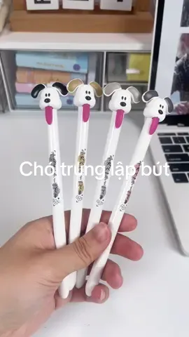 Chó trung tính bút kéo lưỡi ra #puppy #gel #pen #tongue #student #stationery 