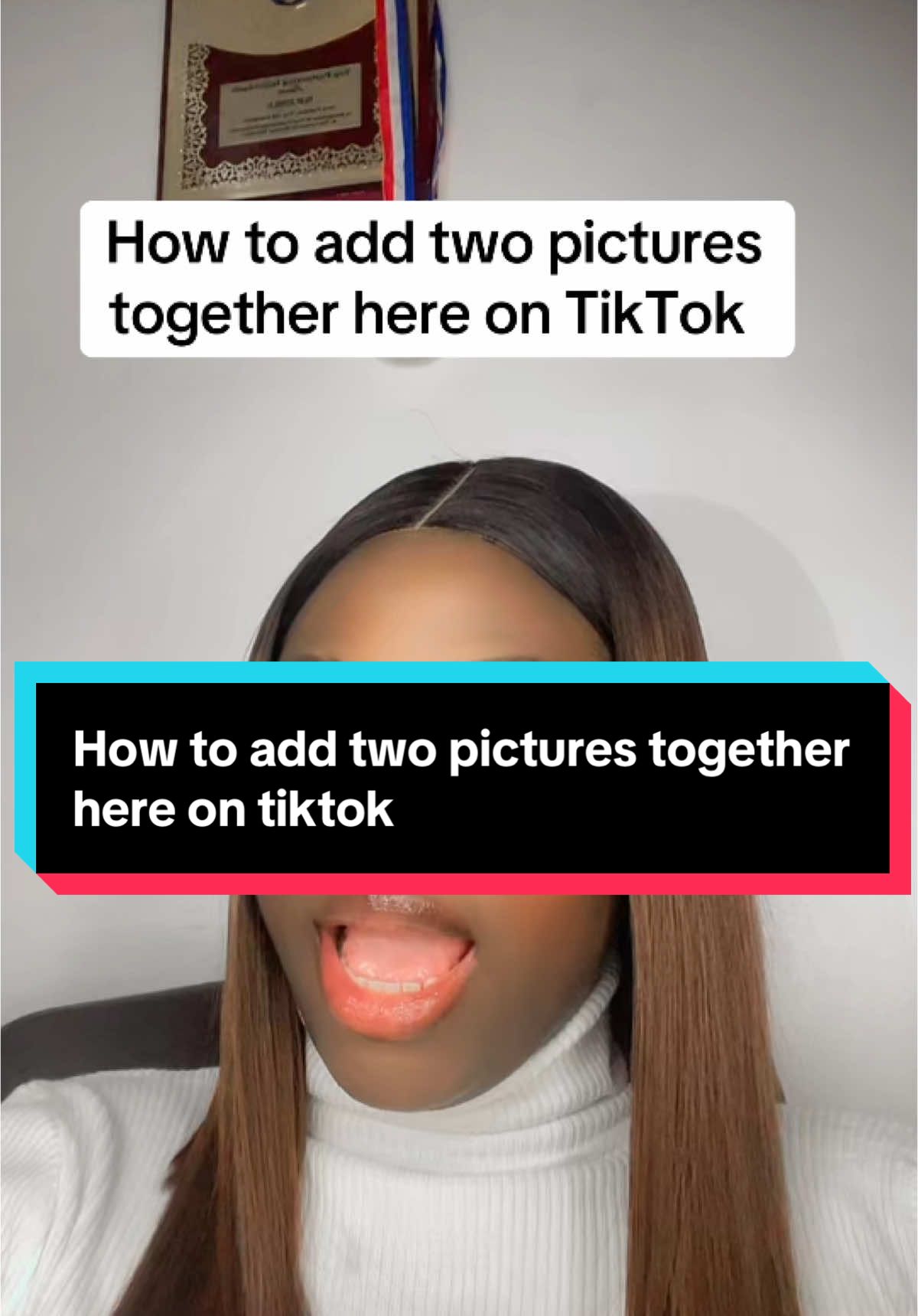 How to add two pictures together here on TikTok #tiktoktips #tiktoktutorials #creatortips #newontiktok #tiktokbeginners #coachqueenzoe #flourishoduma 