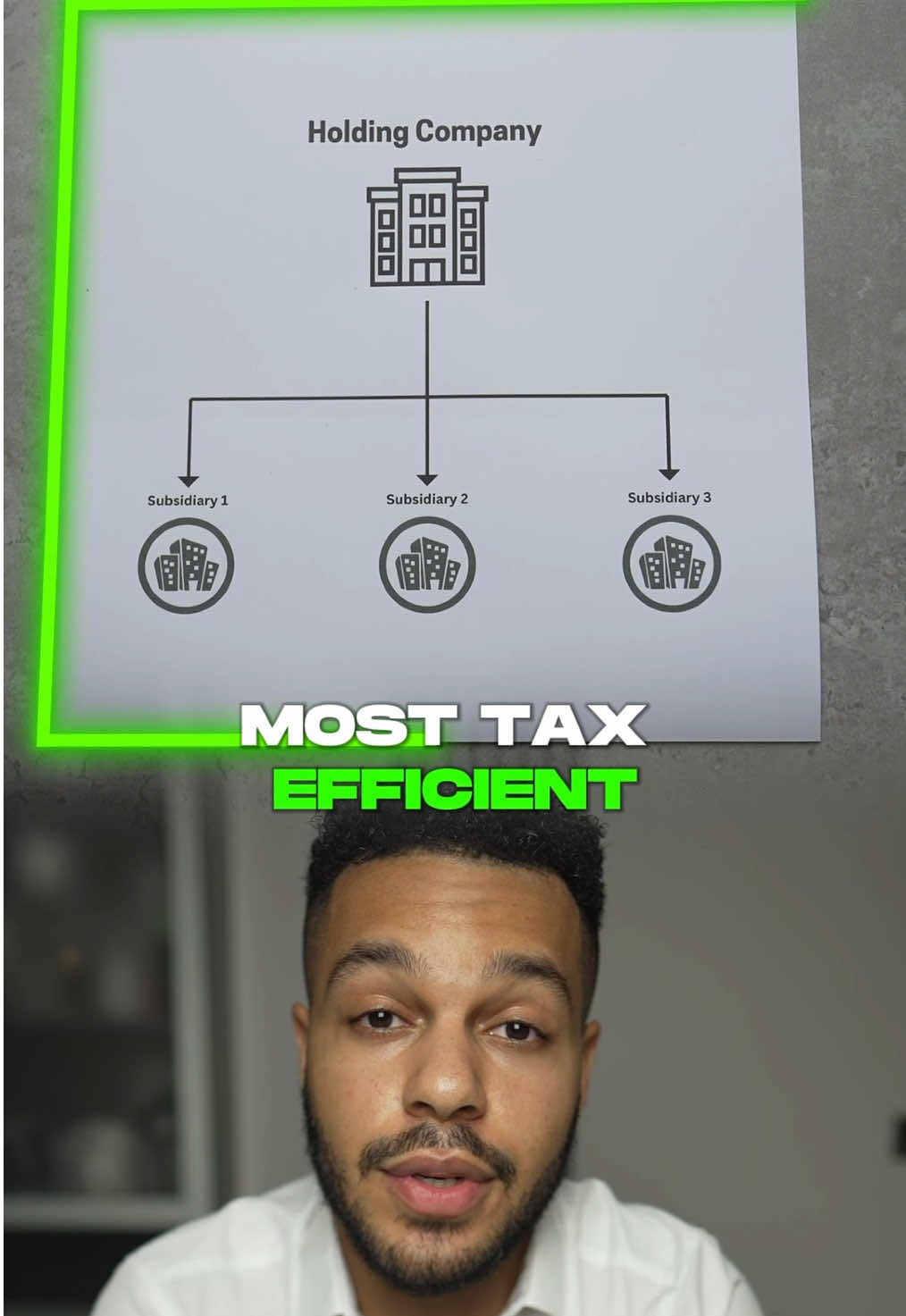 Contact us for more help 👉 This is the most tax efficient company structure in the UK:  ➡️ Holding Company  This is known as a group structure where you have a holding company that owns the shares in your trading companies.  The trading companies earn all the profits, this income is then shifted up to the holding company and invested into other assets and income streams.  KEY BENEFITS:  ✅ No PERSONAL taxation on the transfer of money within the group  ✅ Offset LOSSES from one company across the profits in other companies within the group  Contact us know and book in a call if you’d like to be more tax efficient within your business.  #LearnOnTikTok #business #businessowner #money #finance 