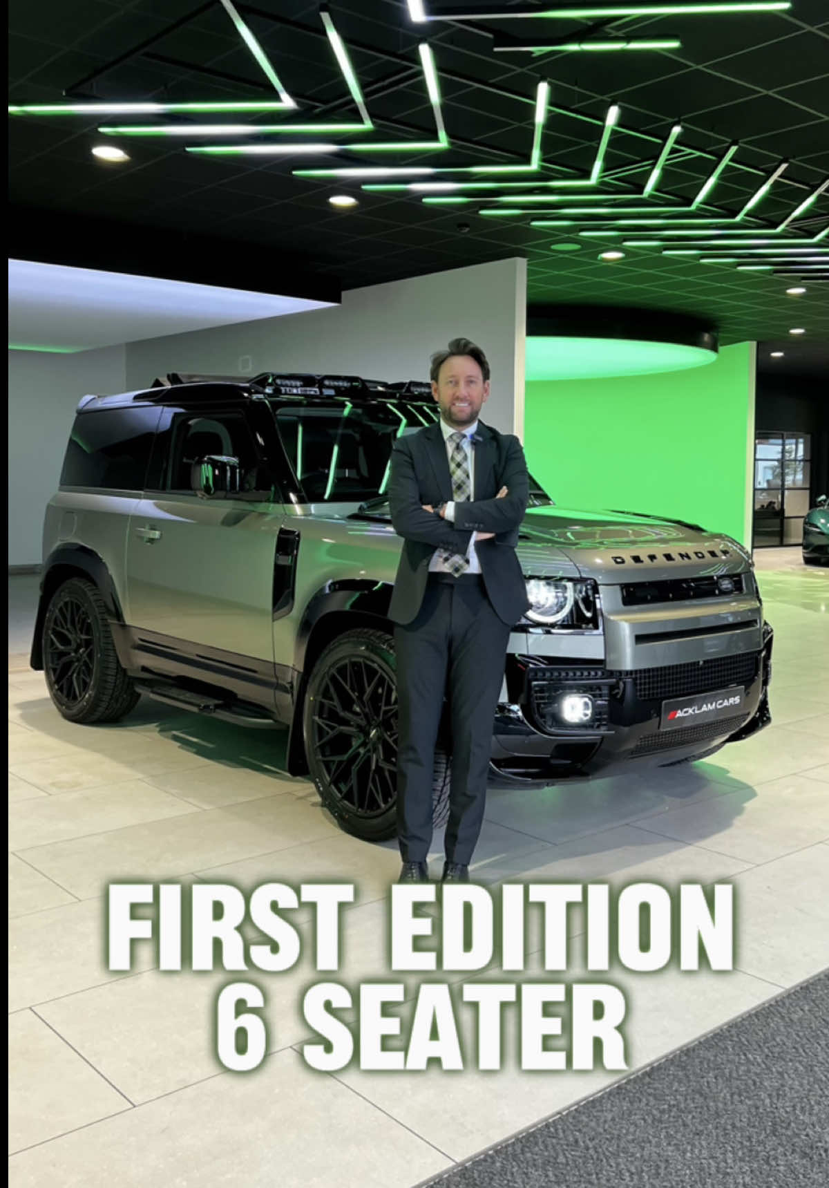 An unmissable opportunity to own one of the rarest Defender 90 models! Finished in stunning Pangea Green, this First Edition boasts 6 Seats, exclusive exterior styling and a fully loaded specification 🔥 Live Priced at £59,990 - Buy & Reserve Online - Contact Paddy on 07827916137 or Business WhatsApp us on 07724101010 📲 ✔️Full Ebony Leather ✔️Front Jump Seat ✔️Air Suspension ✔️Detachable Towbar ✔️Extended Gloss Black Bodystyling ✔️22” Gloss Black Alloys ✔️Gloss Black Wide Arch Kit ✔️Gloss Black Front Canards ✔️Gloss Black Bonnet & Wing Inserts ✔️Bespoke Front Fog DRLs ✔️Roof Mounted LED POD Lights ✔️Gloss Black Rear Spoiler ✔️Gloss Black Spare Wheel Cover ✔️Fixed Side Steps ✔️Mudflaps ✔️Contrast Black Roof ✔️Fabric Folding Roof ✔️Heated Front Electric Seats ✔️Heated Wheel ✔️ClearSight Camera ✔️Meridian Sound + so much more Only 24,542 miles #LandRoverDefender #DefenderFirstEdition #defender90#Defender90 #AcklamCars