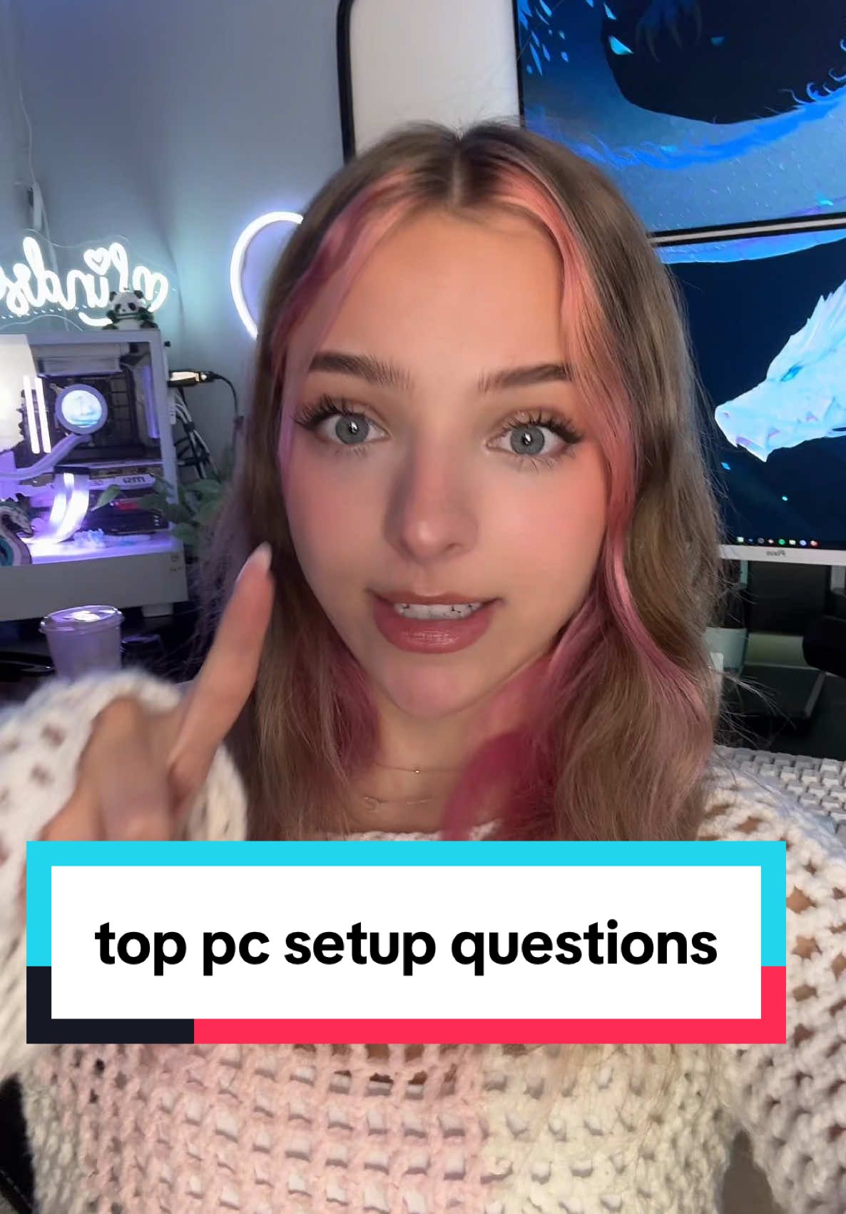 my top pc setup questions #lindseyszn #techgirl #techgirltips #techbaddie #pcbuild #pcgamer #techtok #pcsetup 