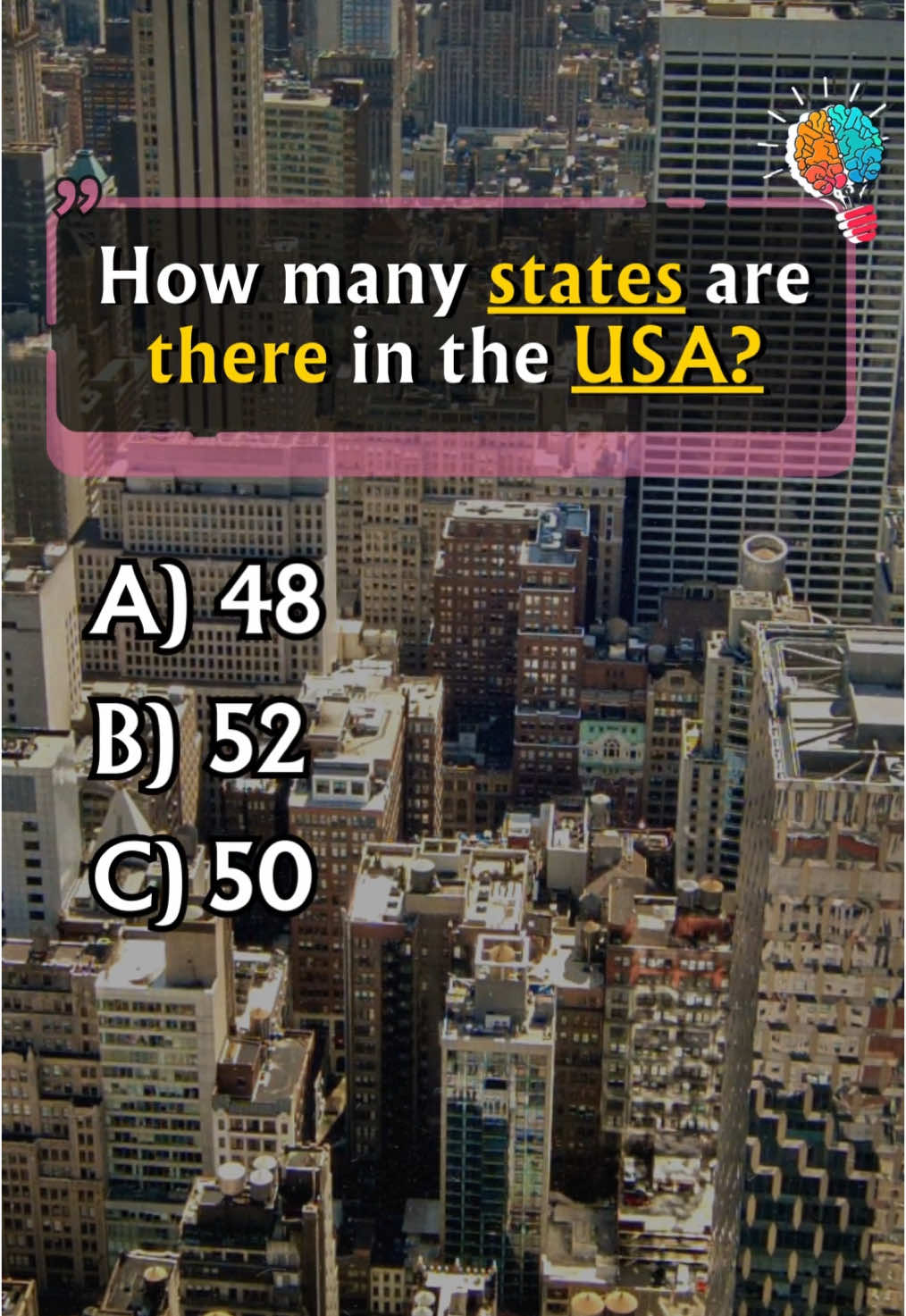 USA Quiz - How many did you get? 🇺🇸🧠👍🤓 #quiz #quiztime #usaquiz #usa #fyp #Viral #makeitviral