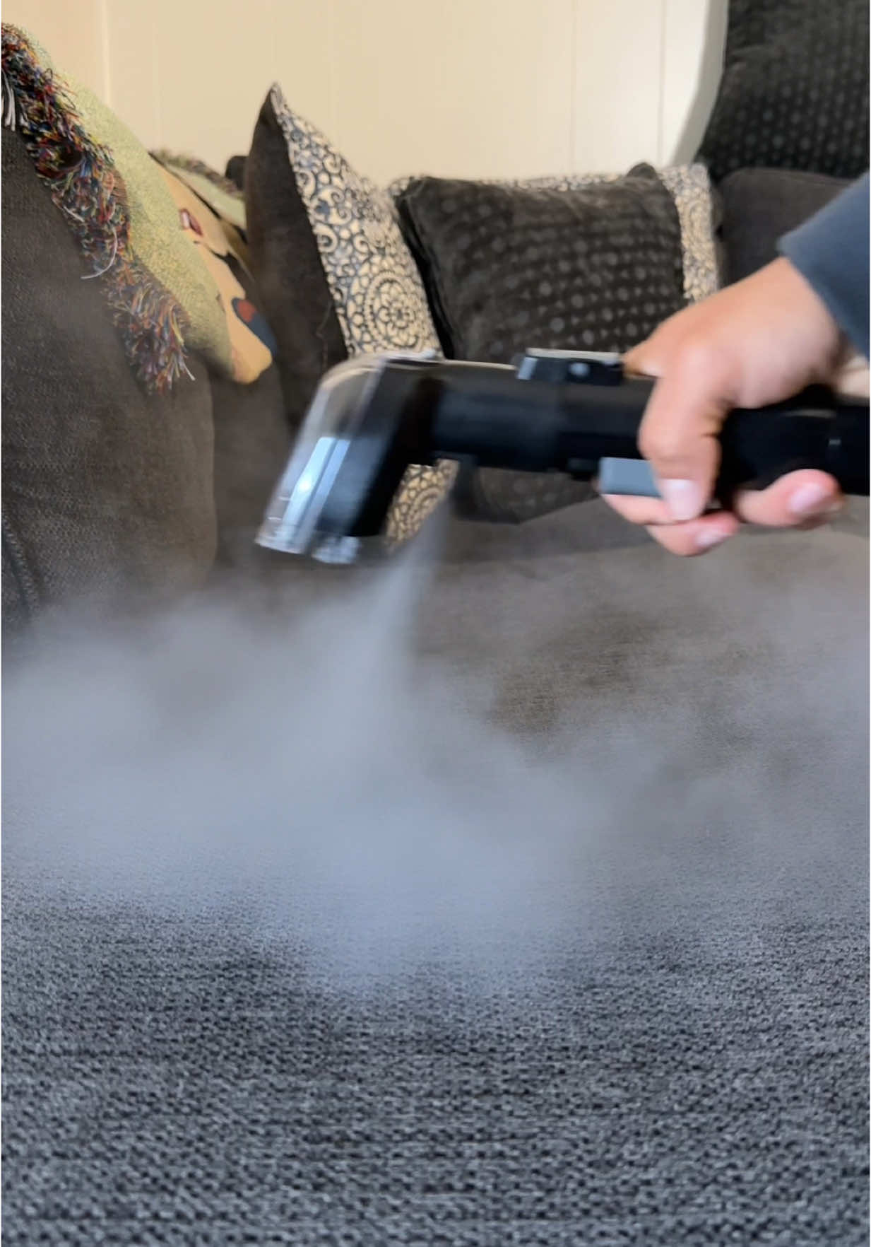 #ad When was the last time you cleaned your couch? 👀 it had been a while for me because it always looked clean on the surface 😅 this year thanks to @BISSELL Clean we are doing some DEEP spring cleaning 😂 if you want to go the extra mile this year you can check this Little Green HydroSteam out by following the link in my bio 🙂‍↕️  #BISSELLSpringIntoClean #BISSELLpartner #springcleaning #pets #spring #homecleaning #cleanhome #cleaning #cleaningtips #CleanTok #cleaningtiktok