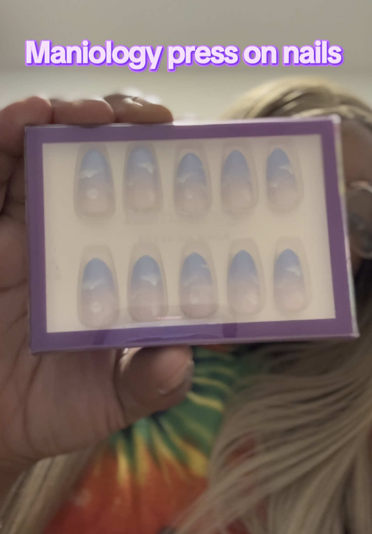 These lovely nails by @Maniology is one of a kind. The design is beautiful and the kit comes with everything you need. Click the shopping cart to get yours today!  #maniologyambassador #pressonnails #tiktokspringshop #springglow #tiktokshop 