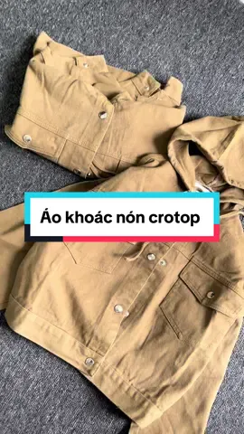 Áo khoác jean nút bấm có nón kiểu #xuhuong #aokhoac #aojean 