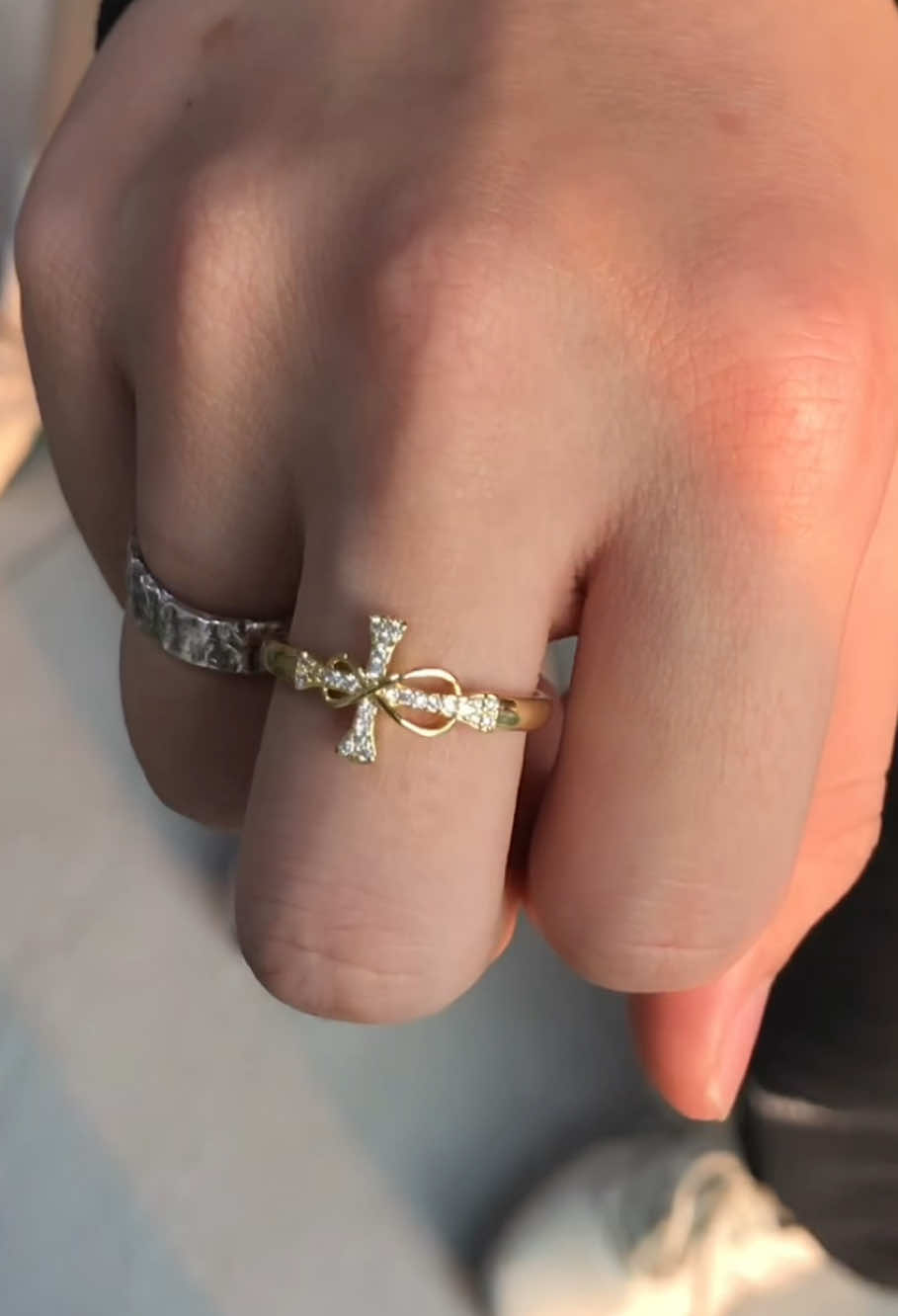 I can't wait to share my ring with you. #cross #jesus #godisgood #Love #godlovesyou #present #gift #couple #fyp #ring 