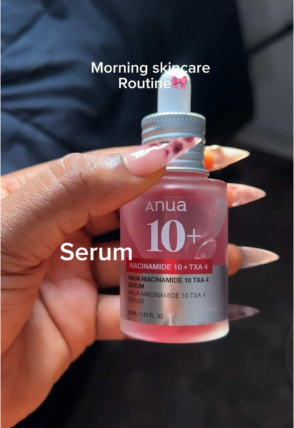 Morning skincare routine 🎀😍 #skincare #morningskincareroutine #minivlogs #aestheticvideos #girlytok #skincaretiktok @skinaquaid @Simple Skincare US @COSRX US @anua_global 