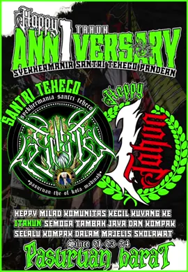 selamat hari milad SANTRI TEHECO yang ke 1TH 🥳🥰##aniversarysantriteheco #santriteheco #syekhermaniaindonesia 