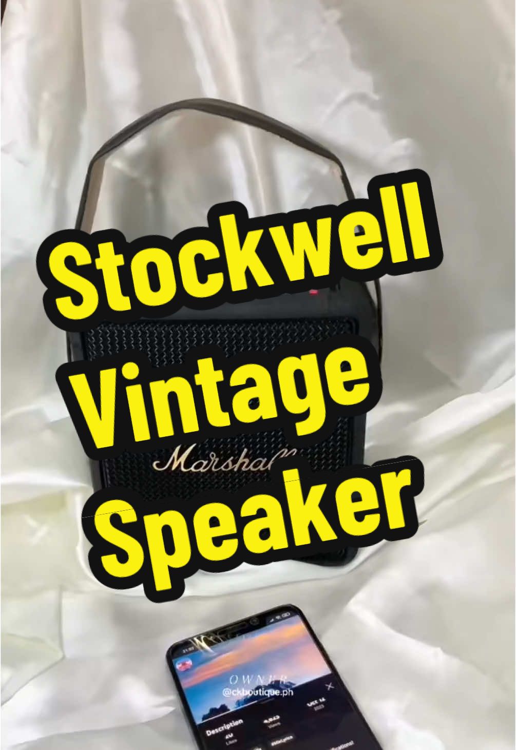 Must have speaker! Sobrang ganda sobrang linaw ng bass at treble! #aesthetic #vintagevibes #vintagelover #stockwell2 #astig #speakerrecommendations 