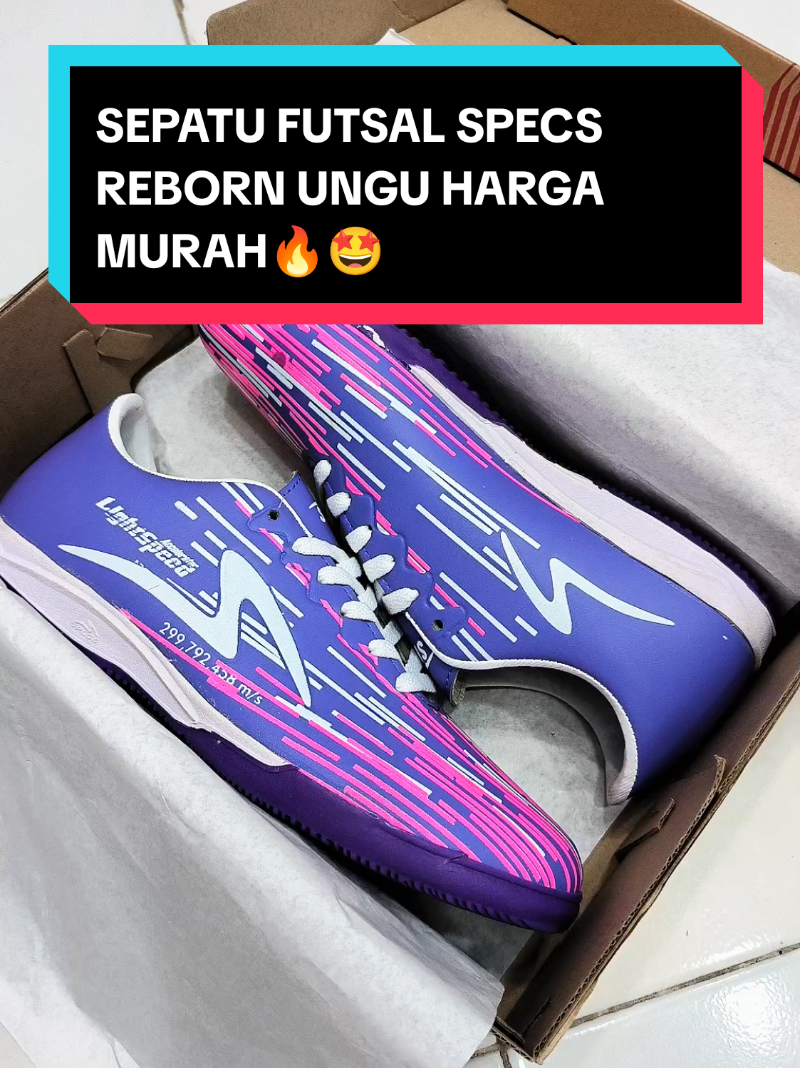SEPATU FUTSAL SPECS REBORN UNGU HARGA MURAH🔥🤩#futsal #specs #reborn #sepatu #ramadhansale #lewatberandafyp #fypage #foryou 
