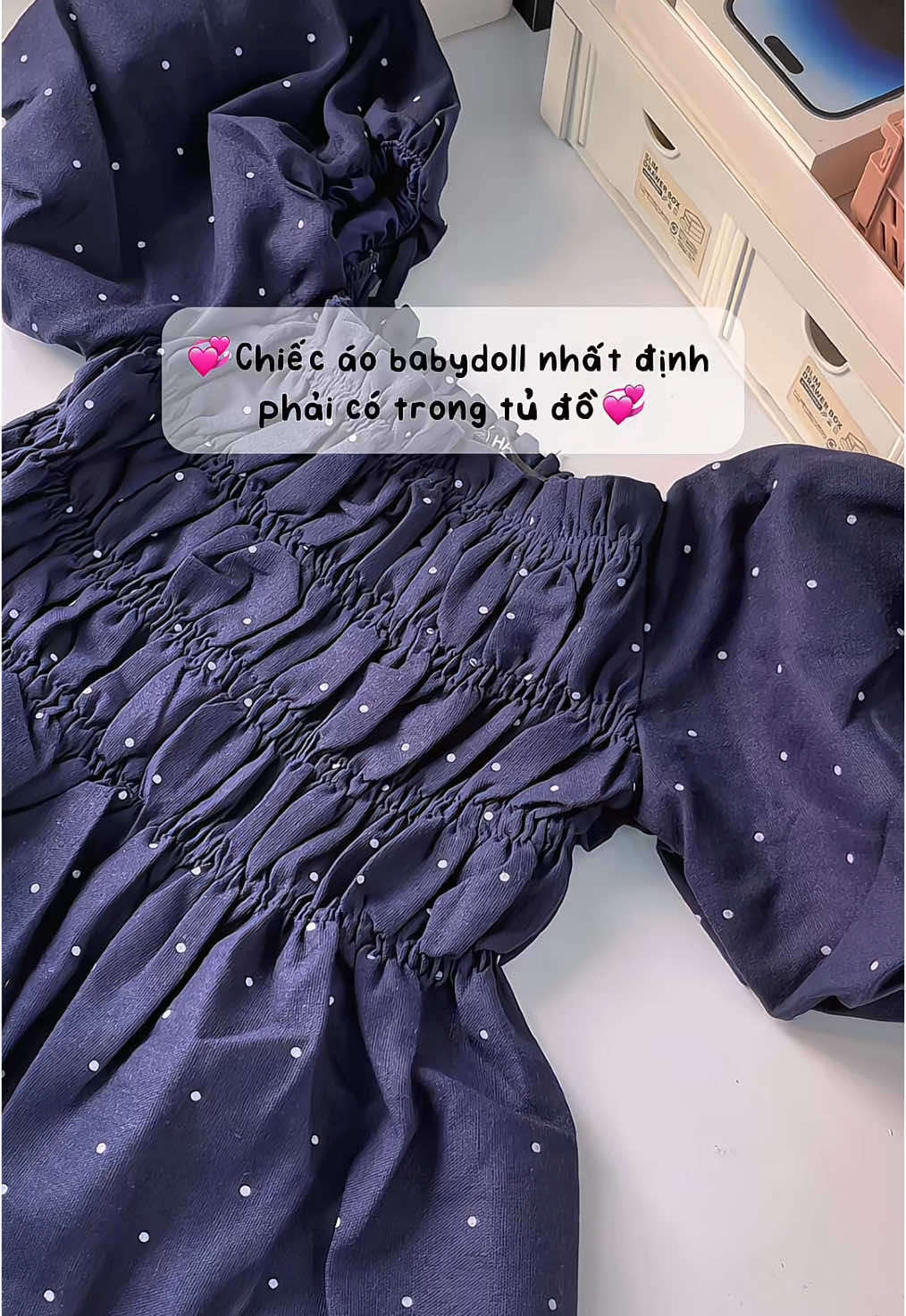 Tôn dáng lắm nhaa #unbox #unboxing #aobabydoll #babydoll #aobabydollxinh #aonu #aokieuhottrend #havanadanang #thoitrang #thoitrangnu #foryou #fyp #viral #trending  
