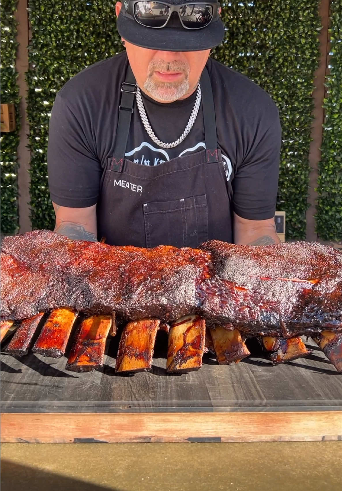 Smoked an entire rib cage of beef that weighed over 30 pound from @Mosida Market  . #kendrickbbq #traegergrills #butcher #utah #beefribs #bbqribs #ramsayreacts @Gordon Ramsay @Traeger Grills @MEATER 