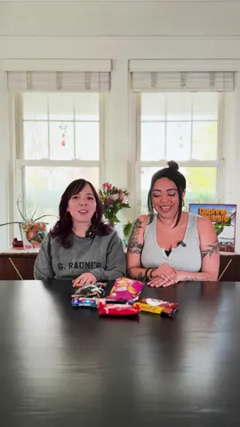 We're making videos and trying snacks #daphneceleste#girlbands#tryingfood#britishsnacks
