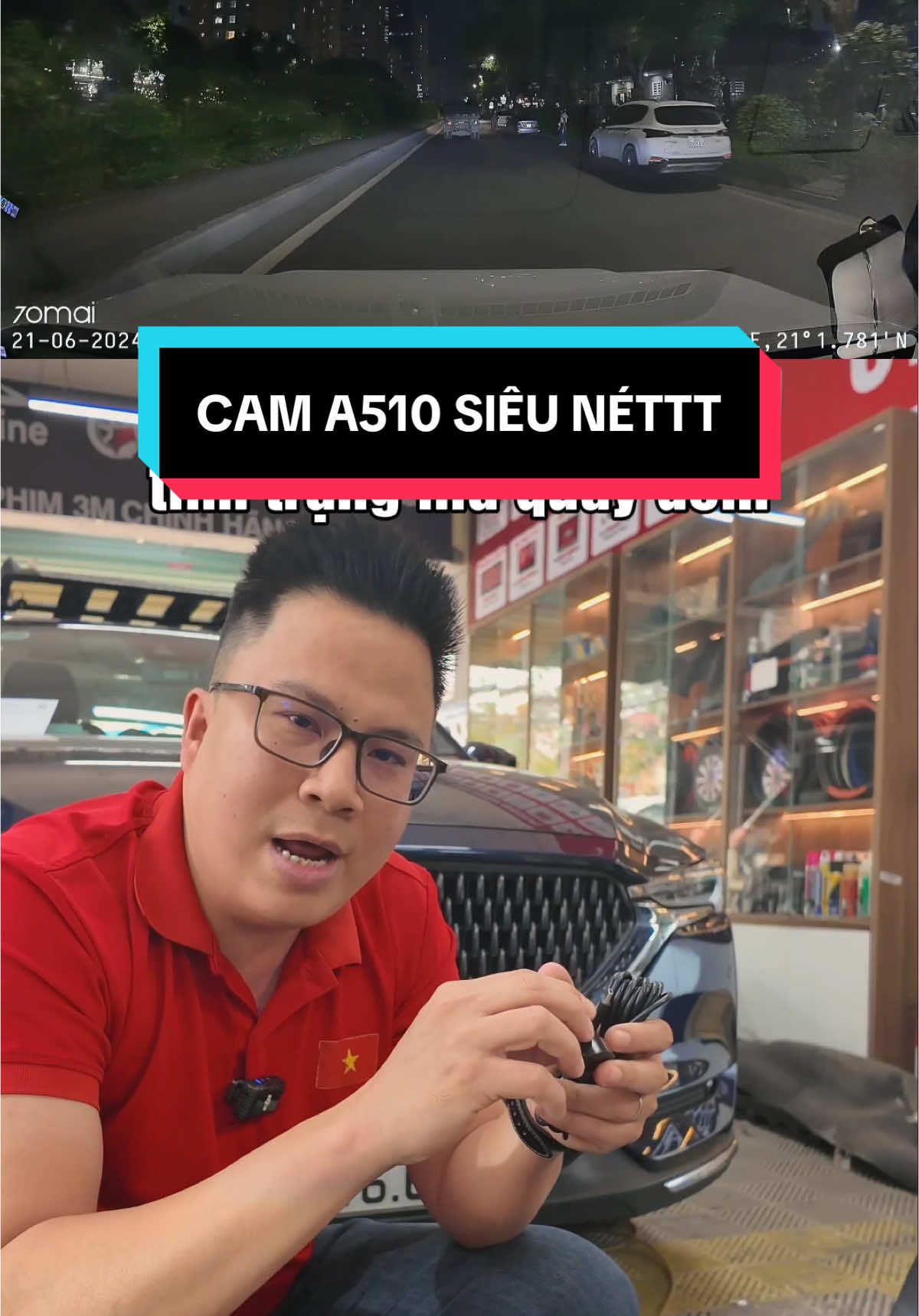 Cứ hàng chính hãng quốc tế mà chơi ae nhé #nghiaoto #cam70mai #a510 #camhanhtrinh 