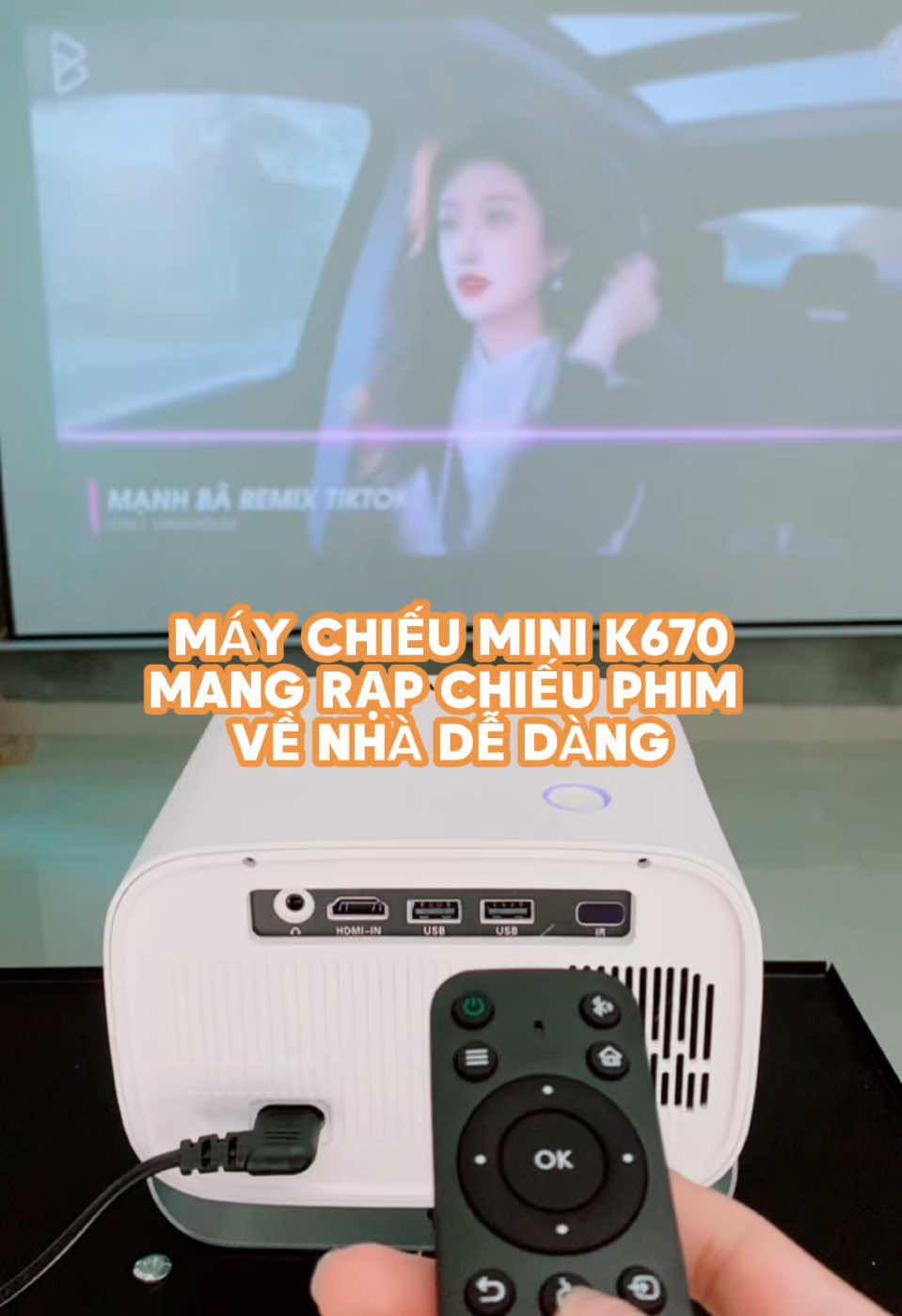 Máy chiếu mini Kaw K670 mang rạp chiếu phim về nhà bạn thật dễ dàng.  #KAWSTORE #chototsg #thinhhanh #xuhuong #maychieu #maychieumini #maychieugiare #maychieuminifullhd #maychieugiadinh 