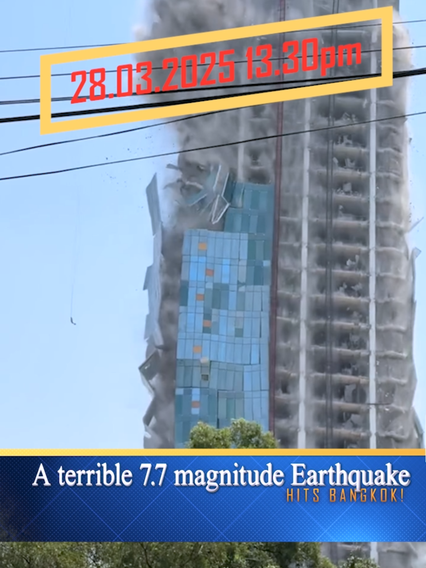 Bangkok Earthquake Horror: Buildings Collapse & Panic in the Streets #earthquake #earthquakebangkok #earthquakethailand