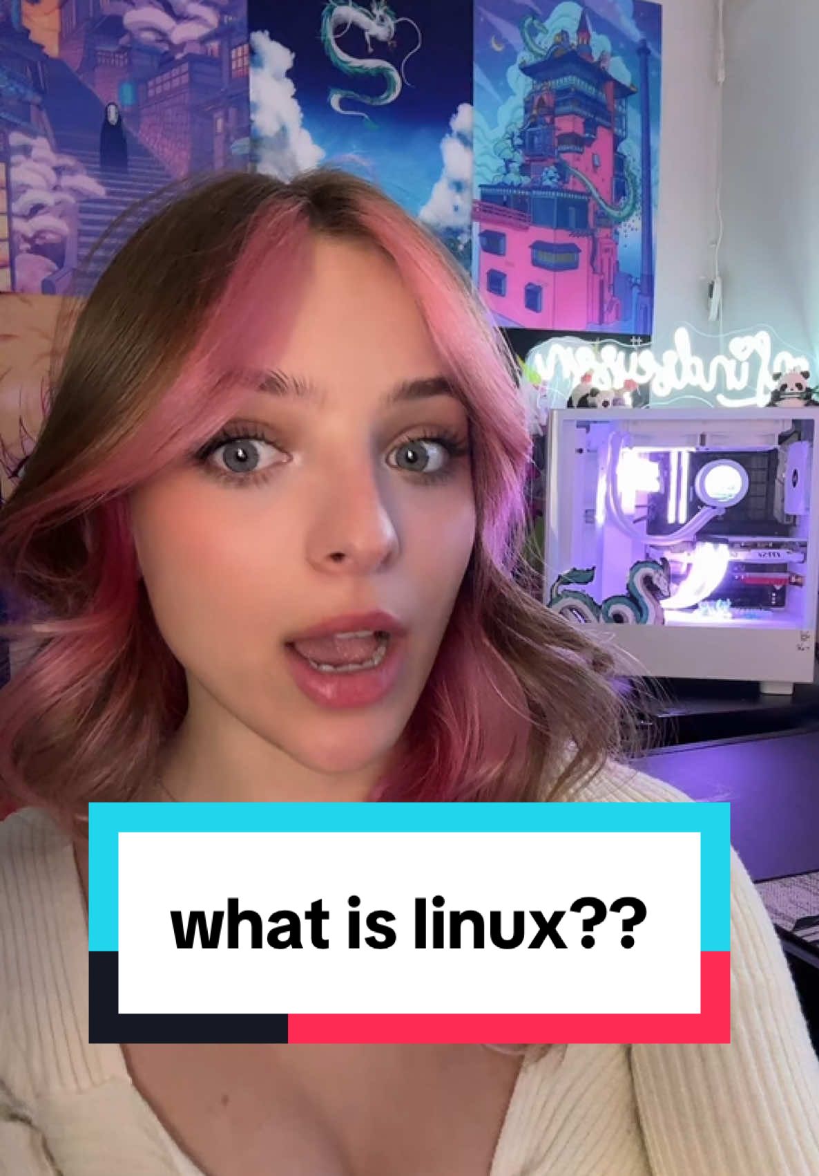 what even is linux ? #lindseyszn #techgirl #techgirltips #techbaddie #pcbuild #pcgamer #techtok #linux 