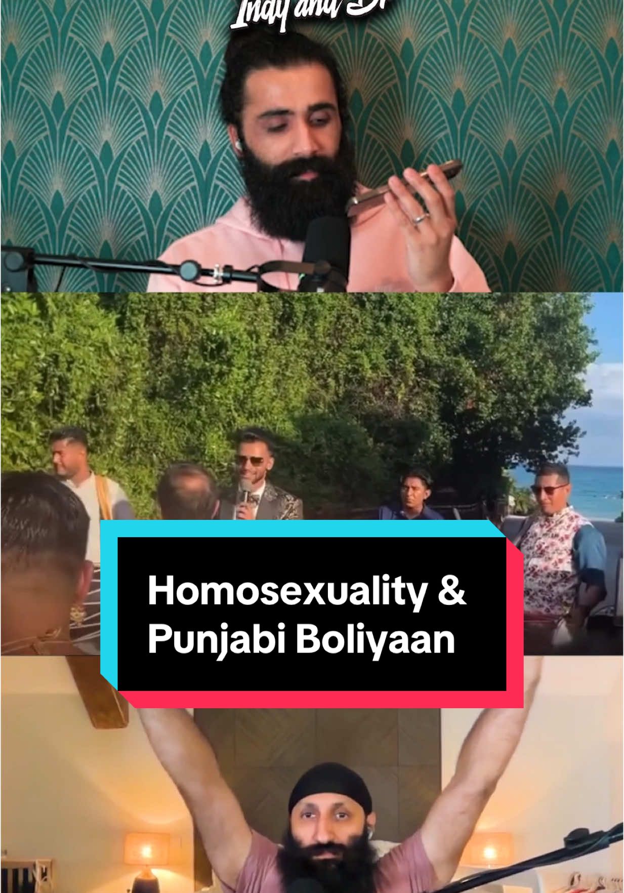 How are gay people seen in the Punjabi community?  Quite a lot of people got triggered over this Boliyaan about gay people. It was pretty smart tbf!  And shout out to @meribillimenumeow for this clip.  Clip taken from Episode 208 of the podcast. #punjabi #boliyaan #punjabifunny #indyanddr #desitok 