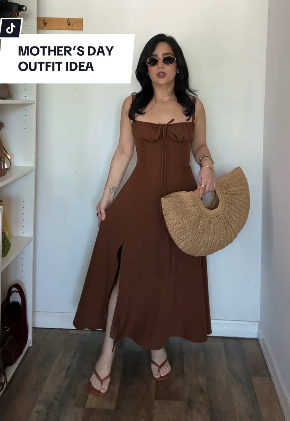 Idea de Outfit para Día de las Madres 🤎 #tiktokshopoutfit  #mothersdayoutfit #outfitsideas #dressoutfit #mothersdaygift #brownoutfits #summeroutfit #tiktokshoplevelup #TiktokShopCreatorsPicks #ttslevelup #tiktokshoprestock #ttsfashionfam #TTSLevelUp #springtok #TiktokShopSpringGlowUp #TikTokShopMemorialDay #strawbag 