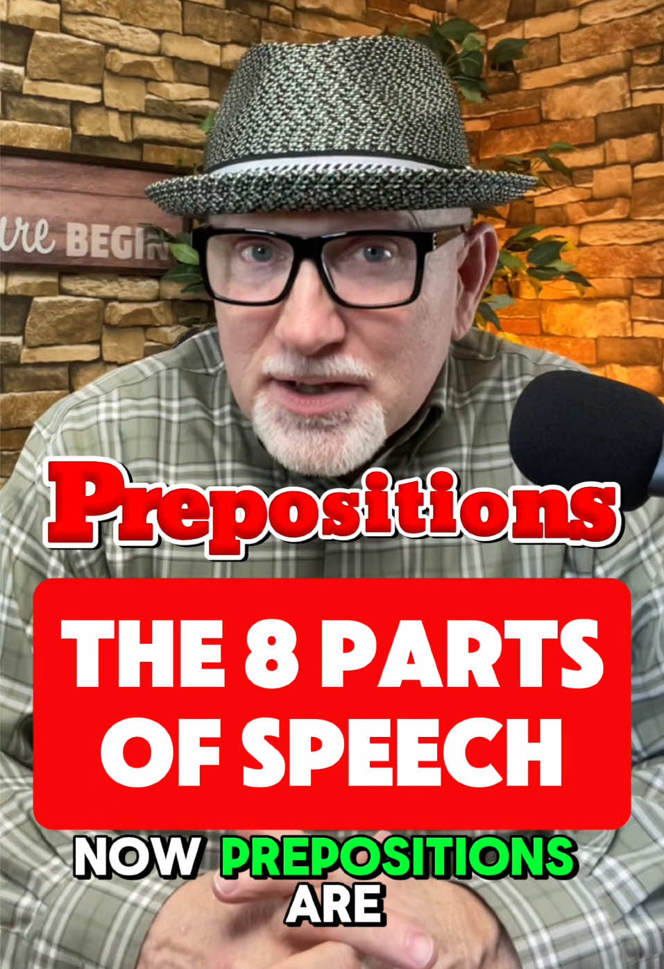 The 8 Parts of Speech: Another English lesson from The Word Man, your most entertaining English teacher!  #grammar #englishteacher #english #humor 