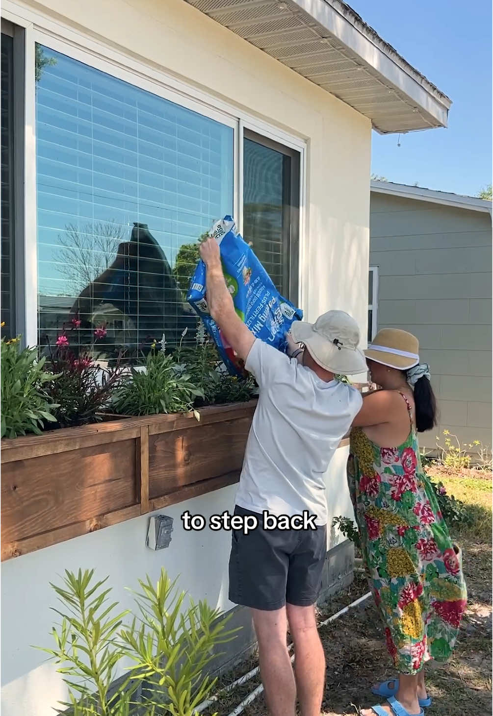 window planters look amazing with the flowers in them 🪴 how I secured the boxes to our stucco wall #DIYHomeRenovation #FrontYardMakeover #StuccoHome #HomeImprovement #WoodworkingProjects #GardenDesign #HomeownerLife #LandscapingIdeas #DIYLandscaping #FlowerBoxDesign #CurbAppeal #OutdoorLiving #WoodworkingCommunity #PlanterBoxes #GardeningInspiration #FrontYardDesign #StuccoHouse #GardenMakeover #DIYWoodworking #HomeRenovationTips