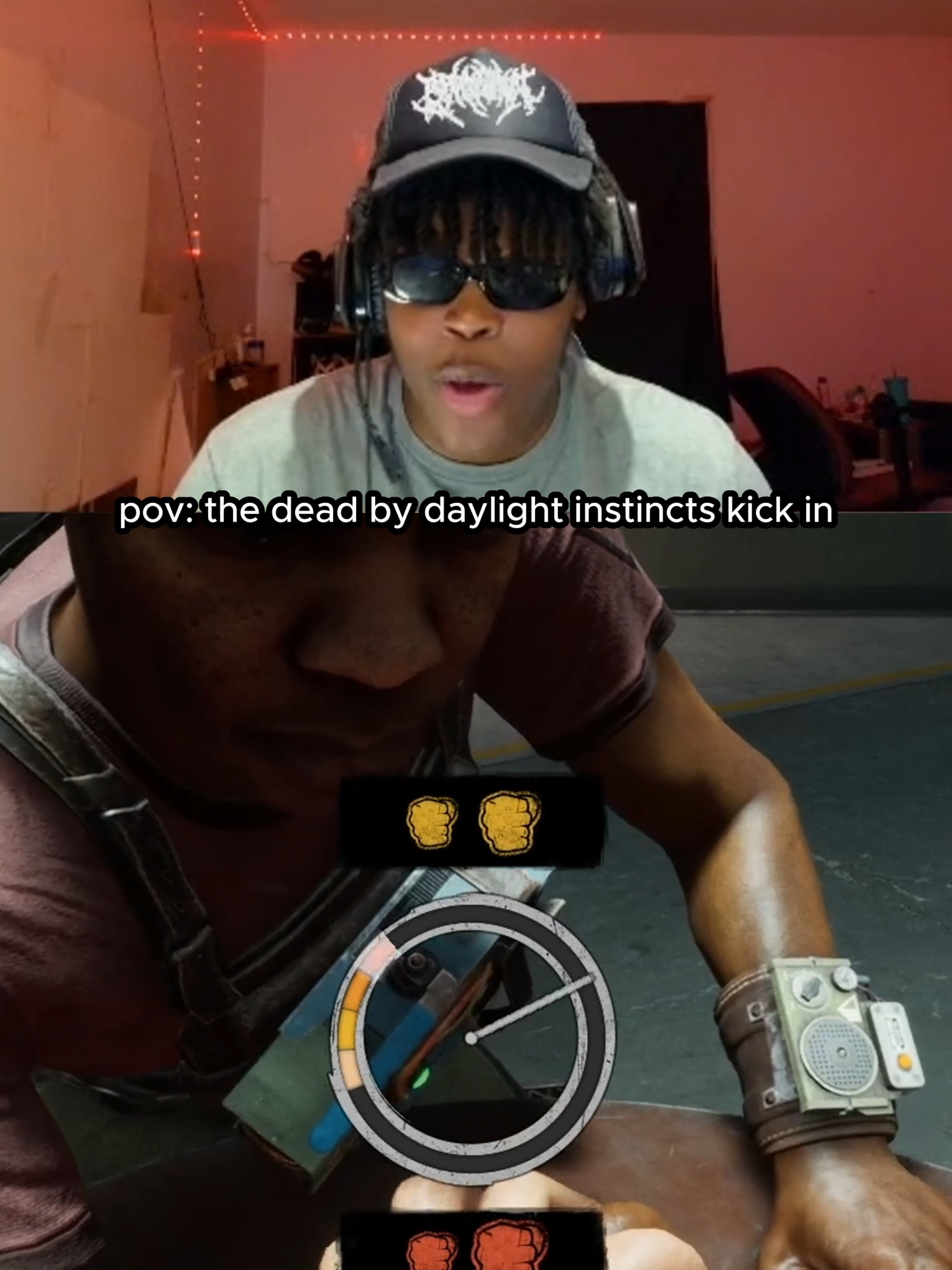 had to lock in fast 😂 (Twitch/YT: HeyyVance) #outlasttrials #deadbydaylight #scarygames #jumpscare #fypage #viral