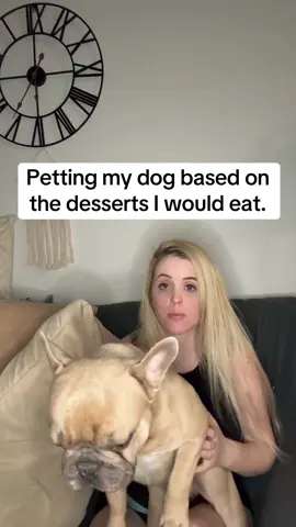 Petting my dog based on the desserts I would eat #dessert #pettingmydog #animals #funny #gameshow #trending #viralvideo #fyp #foryoupage 