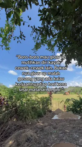 Niatnya mau mutihkan kulit eh lupa kalo diri sendiri tiap hari mainannya ke panas terus 😅 #fypage #anakpetani🌾 