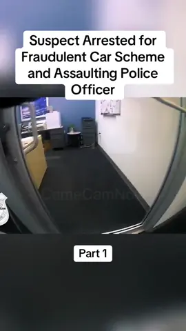 Suspect Arrested for Fraudulent Car Scheme and Assaulting Police Officer#cops #copsoftiktok #police #policeofficer #bodycam #crime #truecrime #truestory #foryou #fyp 