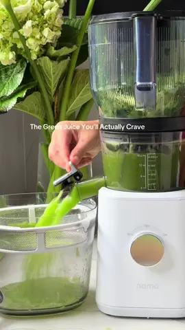 Still obsessed with this juicer—makes recipes like this so quick. If you’re in the market for one, you can use JM55 for $55 off. #GreenJuice #CeleryJuice #DrinkYourGreens #HealthyHabits #JuiceTok #JuicingForHealth #ColdPressJuice #WellnessTok #GlowFromWithin #HealthyLifestyle #WeekendWellness #CeleryJuiceBenefits #AppleJuice #LimeJuice #HydrationGoals #TikTokWellness #HealthyMorningRoutine #JuicerRecipe #NamaJuicer #NaturalGlow