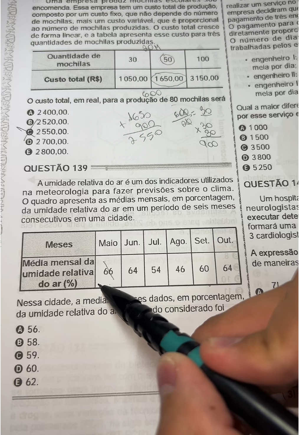 Macete para resolver QUALQUER questão padrão de mediana do Enem!  #enem #estudosenem #estudos📚 #questaopadrao #enem2024 #Enem2025 #vaiprafy #dicasparaenem #matematicaenem #matematica 