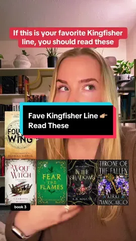 If this Kingfisher like from Quicksilver had you swooning, I’d like to introduce you to some other romantasy books, series, & MMCs you might just love 👇🏼 📚 Empyrean series by @Rebecca Yarros — book 1 is Fourth Wing 📚 Witch Walker series by @⚔️🌹Charissa Weaks🌹⚔️ — book 1 is The Witch Collector  📚 Fear the Flames series by @olivia🧚🏼‍♀️author — book 1 is Fear the Flames 📚 Amari series by @L.B. August🌶Dark Romantasy✍️ — book 1 is In The Shadows  📚 Throne of the Fallen by @kerrimaniscalco — book 1 in the Princes of Sin series of interconnected standalones  #romantasybooktok #romantasybookrecs #romantasyrecs #romantasyreader 