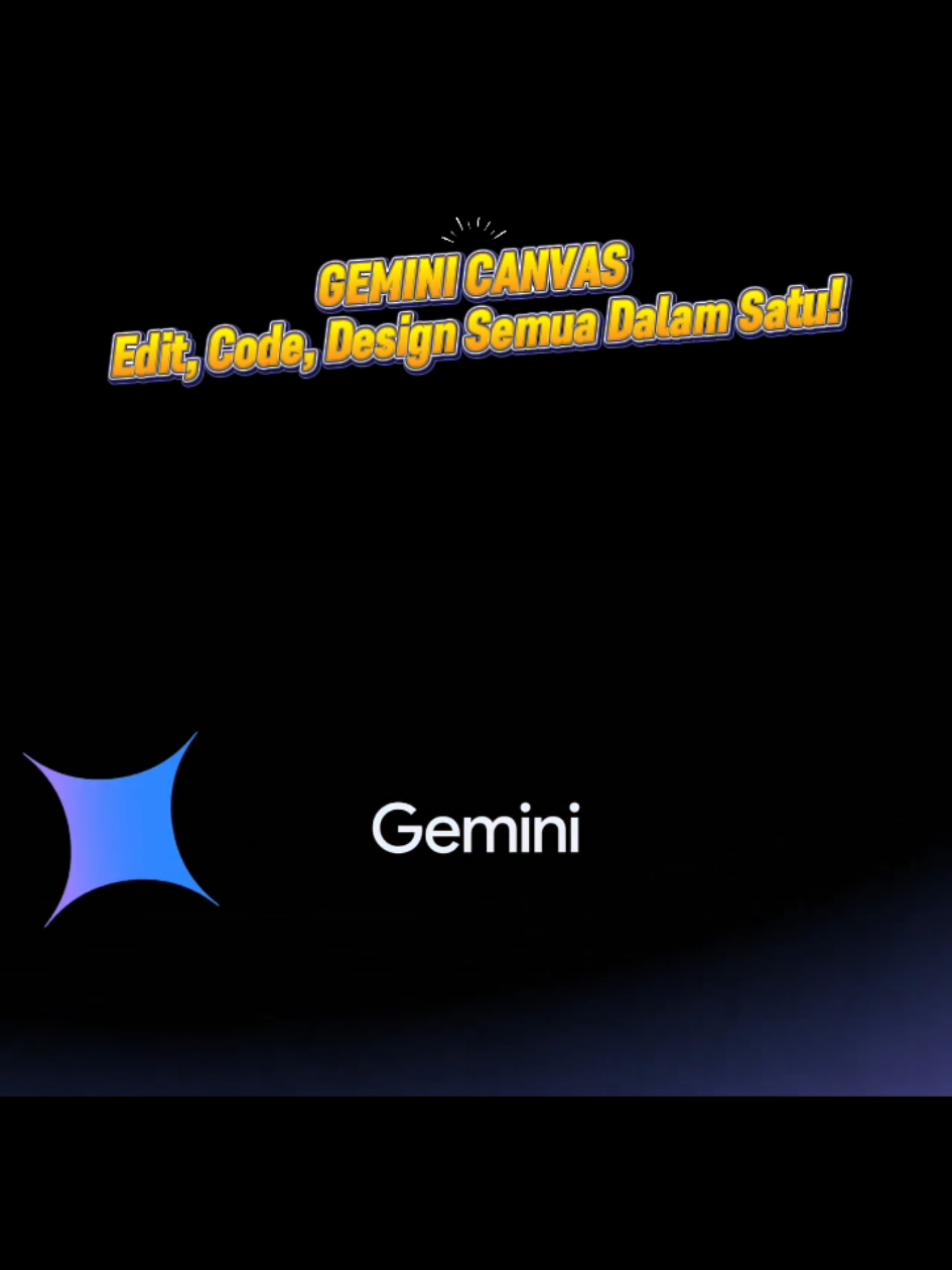 Gemini sekarang ada dah Canvas, ruang kerja AI yang memang next level! ✨ Bayangkan korang boleh tulis, edit dokumen, design, tulis code ✍️💻 dan AI akan bantu real-time macam teamwork dengan kawan sendiri! 🤝🧠 Nak refine idea? Nak adjust design? Nak improve writing? Semua boleh dalam satu tempat, terus dalam Gemini Canvas! Pernah try belum? Komen “Canvas” kalau korang nak explore tools ni sama-sama! #gigventure #theartofprompting #coachkhairul #BeInspiredBeDifferent  #GeminiCanvas #GoogleAI #AItools #ProductivityBoost #barsee #CanvasUpdate #CapCut 
