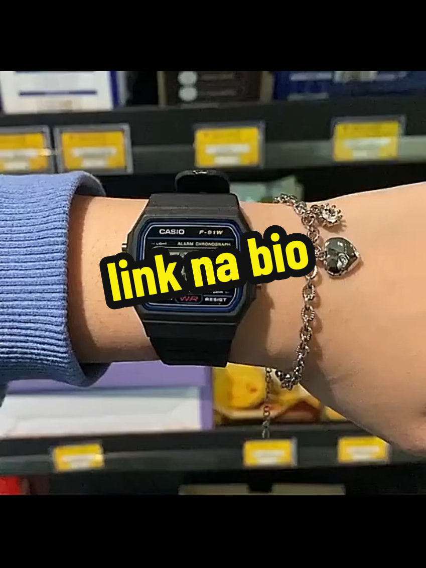 compre pelo link que está na bio  Relógio Esportivo Digital Casio Classic F91W-1 Com Resina , Preto , Impermeável link na bio 