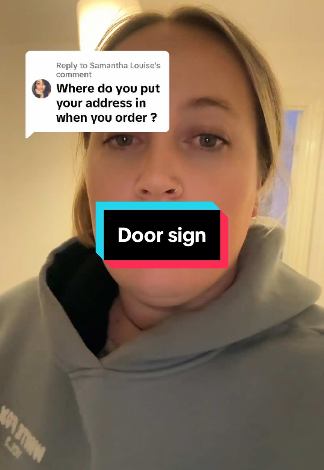 Replying to @Samantha Louise hope this answers your question :) #ksmart #doorsign #tiktokmademebuyit #springsale 