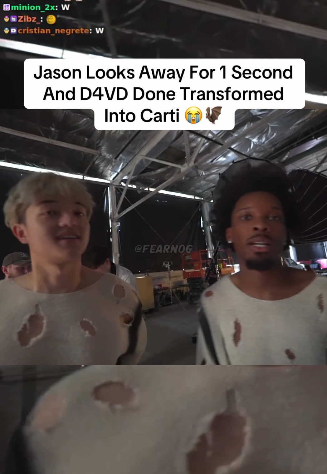 Jason Looks Away For 1 Second And D4VD Done Transformed Into Carti 😭🦇 #jasontheween #dv4d #pokimane #twitch #playboicarti 