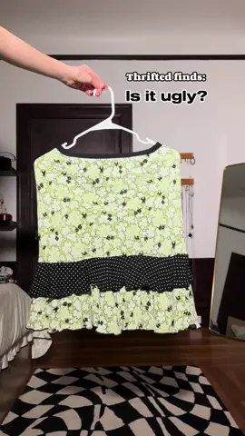 Is something at the thrift actually ugly or do you just not see the vision 🙂‍↔️ #stylingoutfits #stylingtiktok #stylingideas #aestheticoutfits #fashioninspiration #outfitidea #stylinginspo 