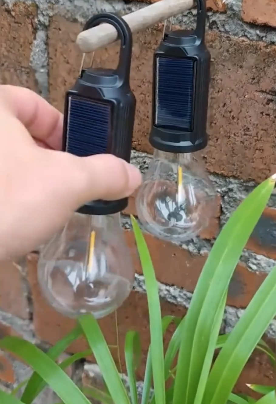 New outdoor warm light bulb retro atmosphere camping lamp multi-functional portable tungsten wire charging tent camping lamp#fyp #foryou #goodthings #philippines 