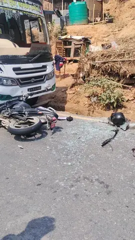jalkene ma varkhari buss ra bike accident vayeko xa #🥰😍😍😍 
