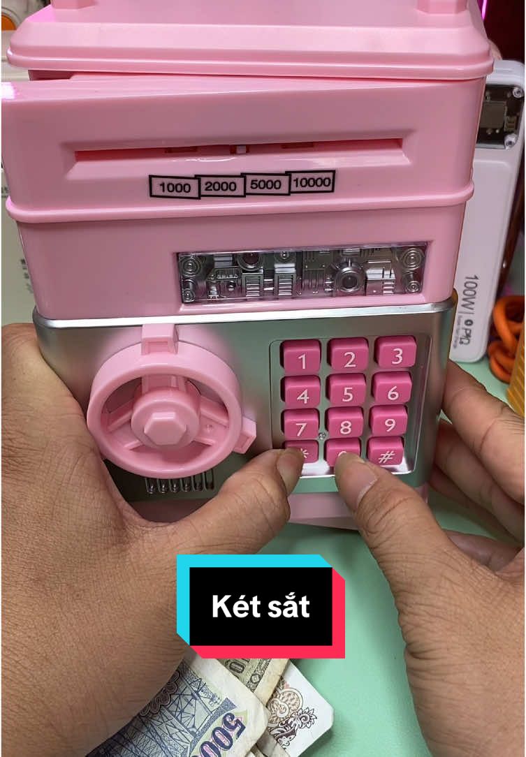 Két sắt mini tiết kiệm tiền thông minh